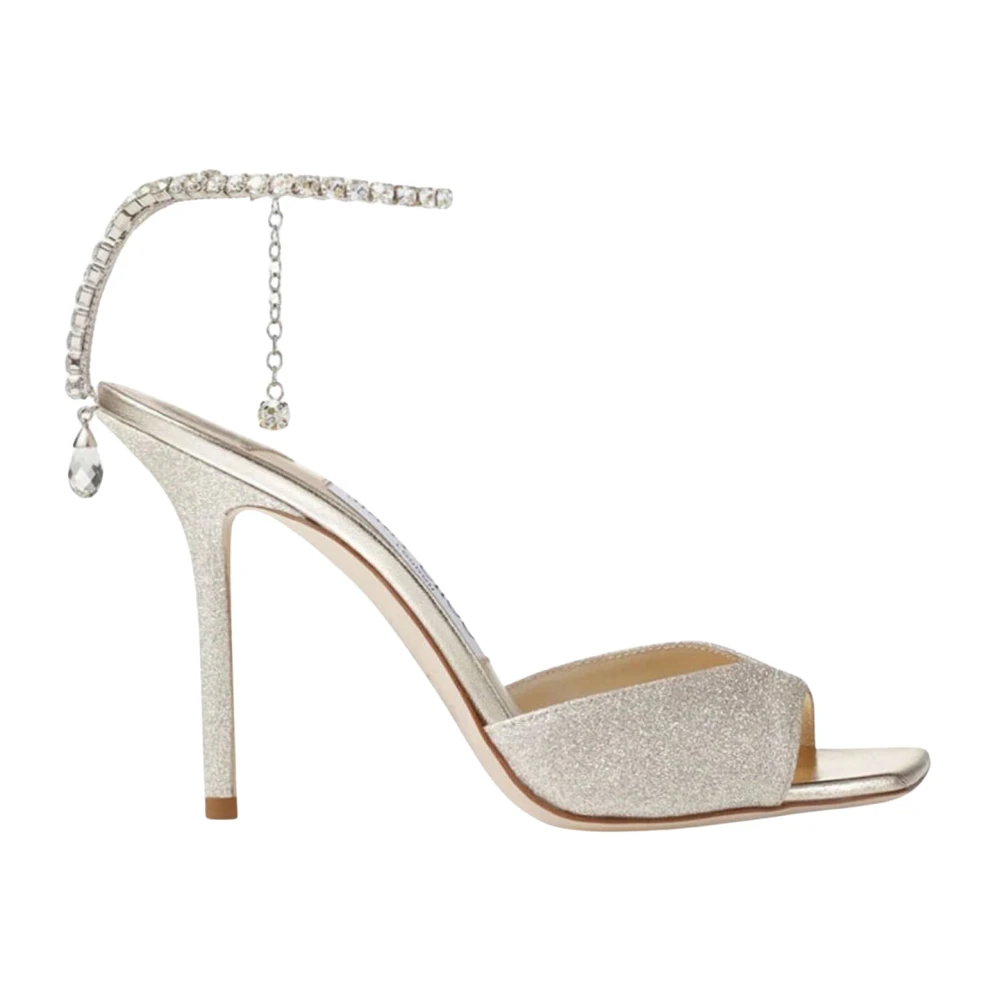 Jimmy Choo Women's Gray Saeda Sandal 100