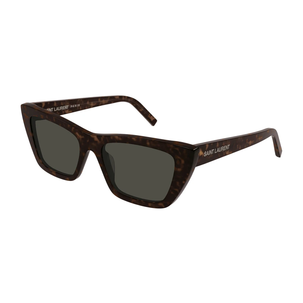 Saint Laurent Unisex Brown Sunglasses, 55 Mm, Mica Sunglasses