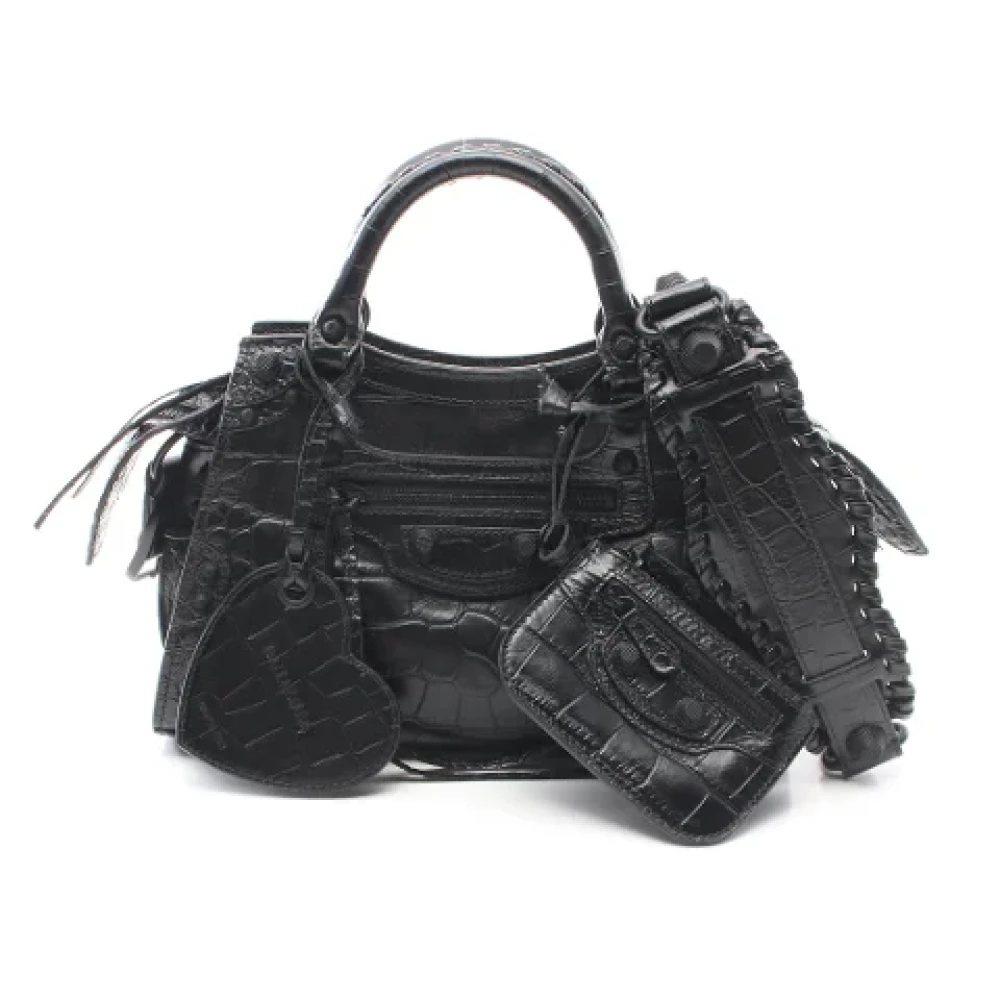Balenciaga Vintage Pre-owned Leather balenciaga-bags Black Dames