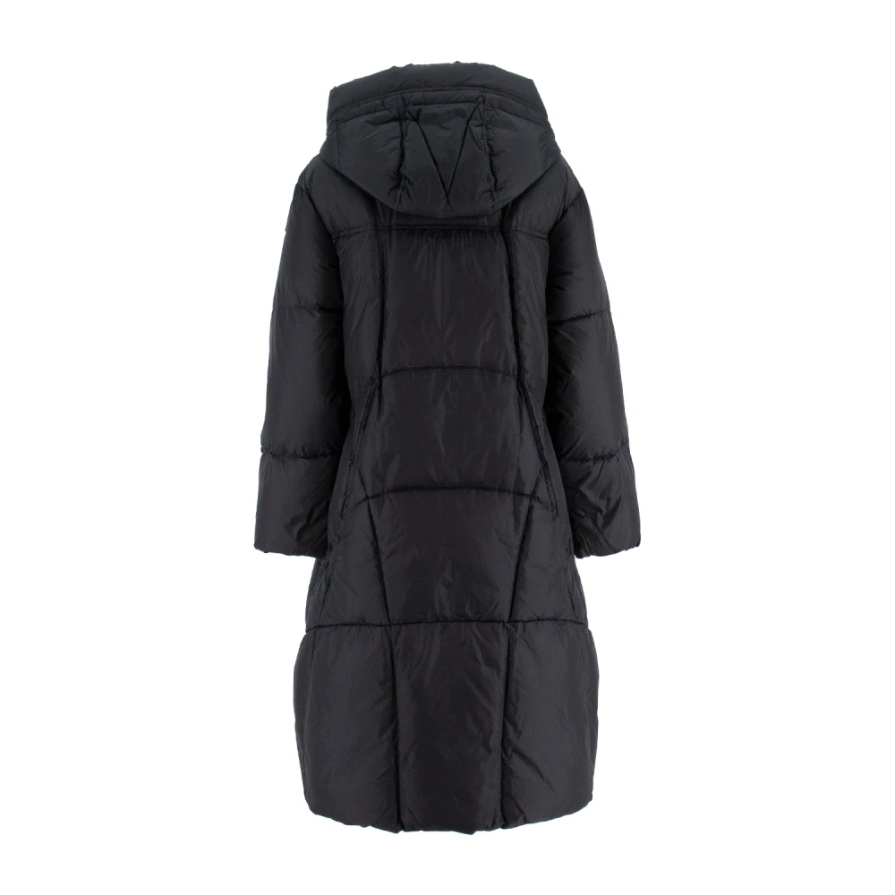 Parajumpers Lange Donsjas met Afneembare Capuchon Black Dames