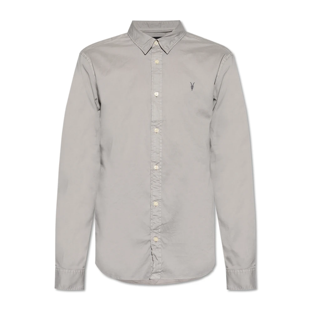 AllSaints Hawthorne Shirt Gray Heren