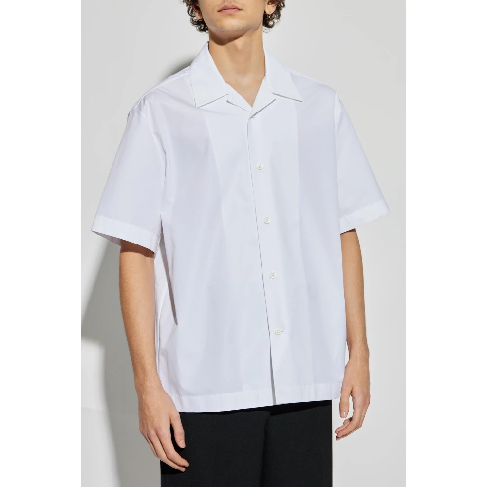 Jil Sander Kortemouwenshirt White Heren