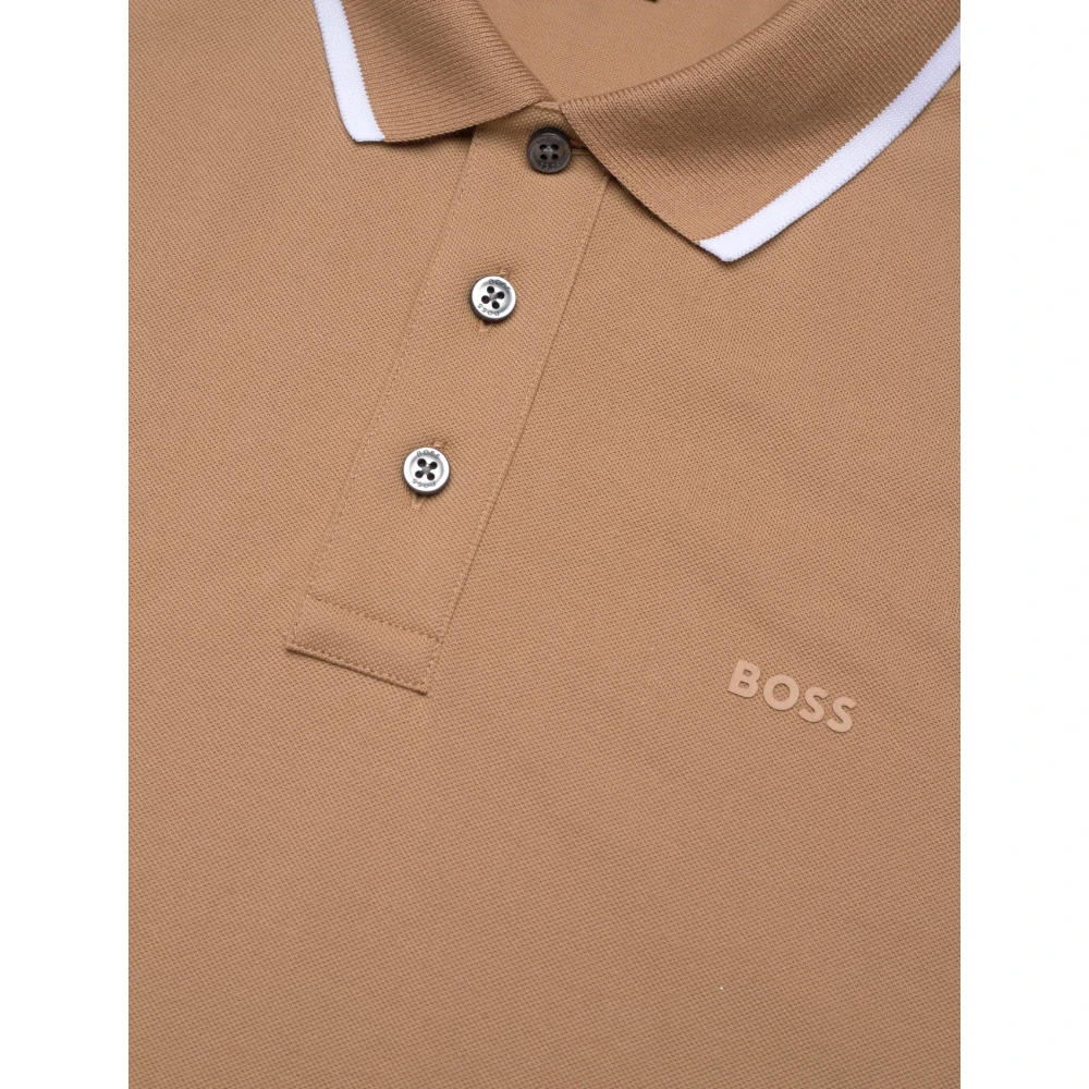 Hugo Boss Polo Shirts Beige Heren