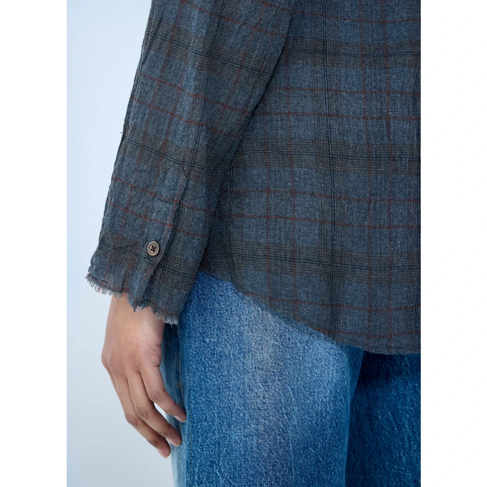 Our Legacy Geruite Daisy Shirt Gray Dames