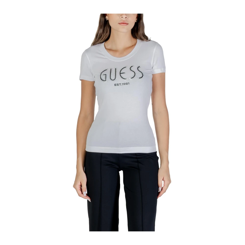 Guess, Damen, Shirts, CN SS LOGO TEE W5YI05 J1314, Weiss, (XS) - Bild 3