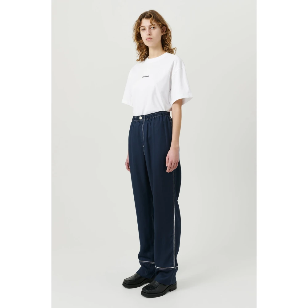 Soulland Trousers Blue Unisex