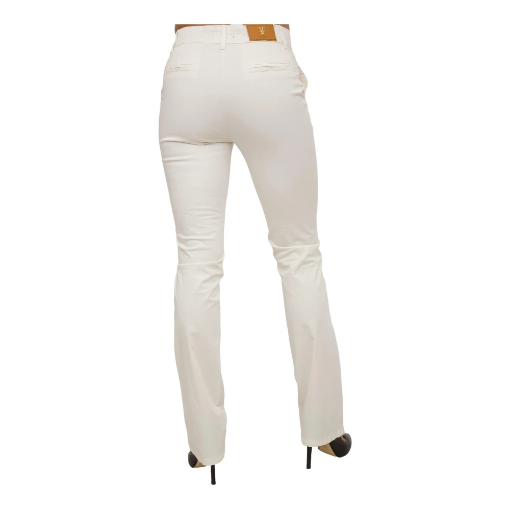 Fracomina Slim-fit Trousers White Dames