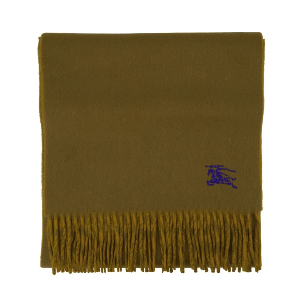 Burberry Unisex Bruin Accessoires One Size, Wol, Effen Wollen Sjaal - Khaki Cashmere