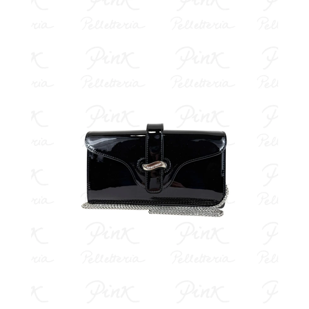 Emporio Armani Women's Black Costanza Wallet On Chain - Wallets & Cardholders - One Size - Accessories