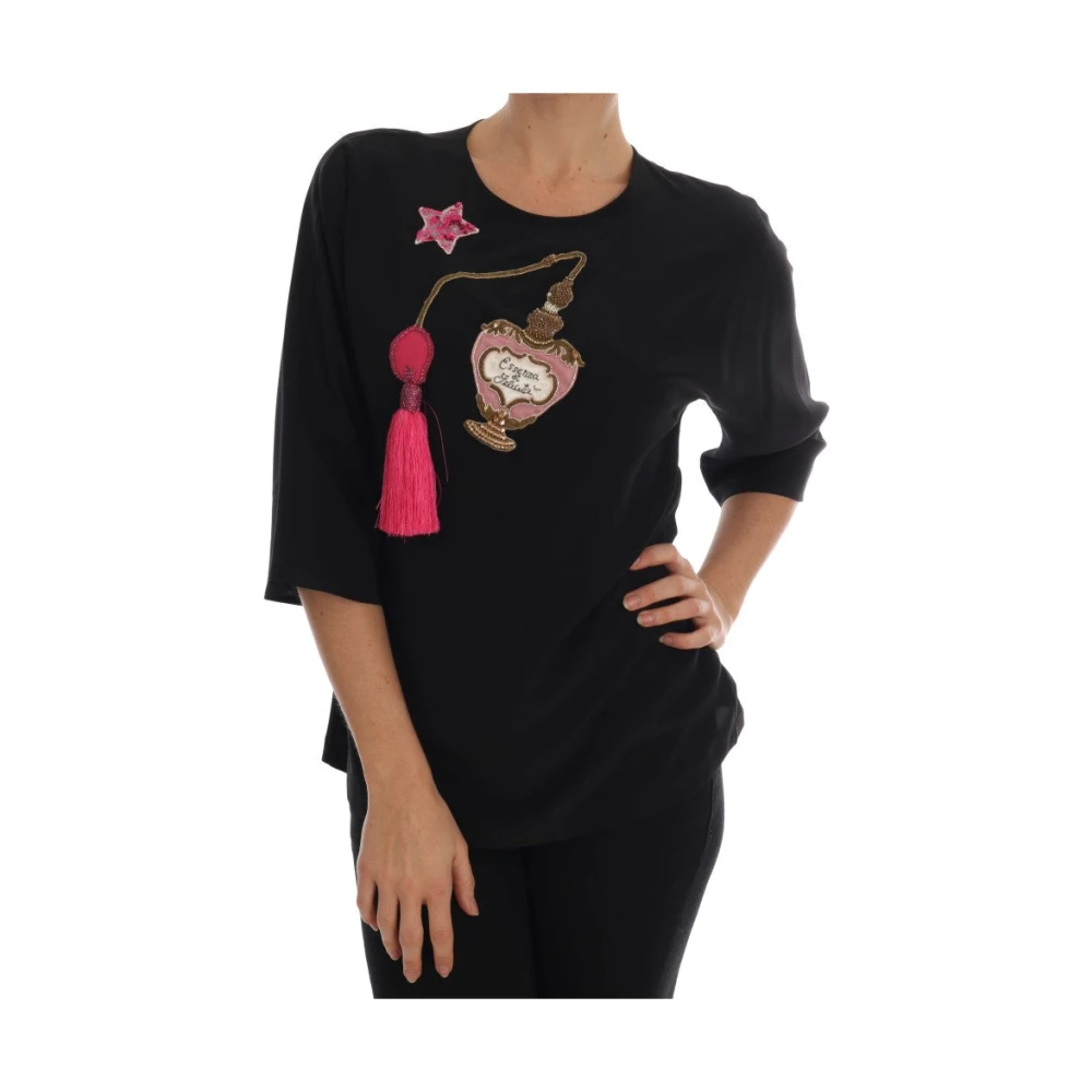 Dolce & Gabbana Donna Nero Top, S, New,