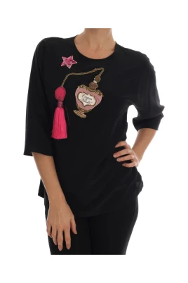 Fairy Tale Broderad Sidenblus
