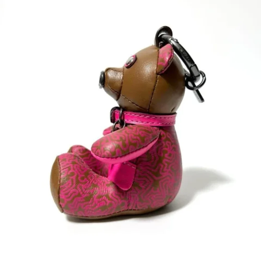 Coach Pre-owned Leather key-holders Brown Dames