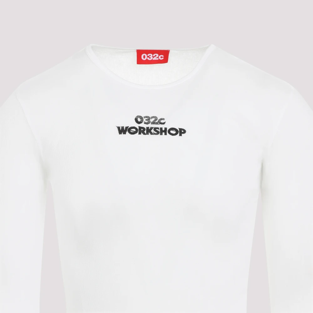 032c Wit T-shirt Stijlvol Ontwerp Comfortabele Pasvorm White Heren