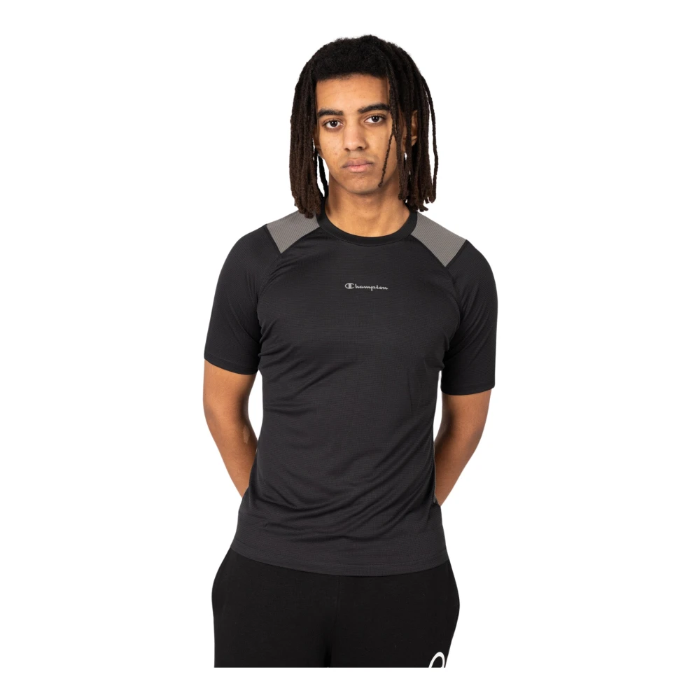 Champion Klassieke Ronde Hals T-Shirt Black Heren