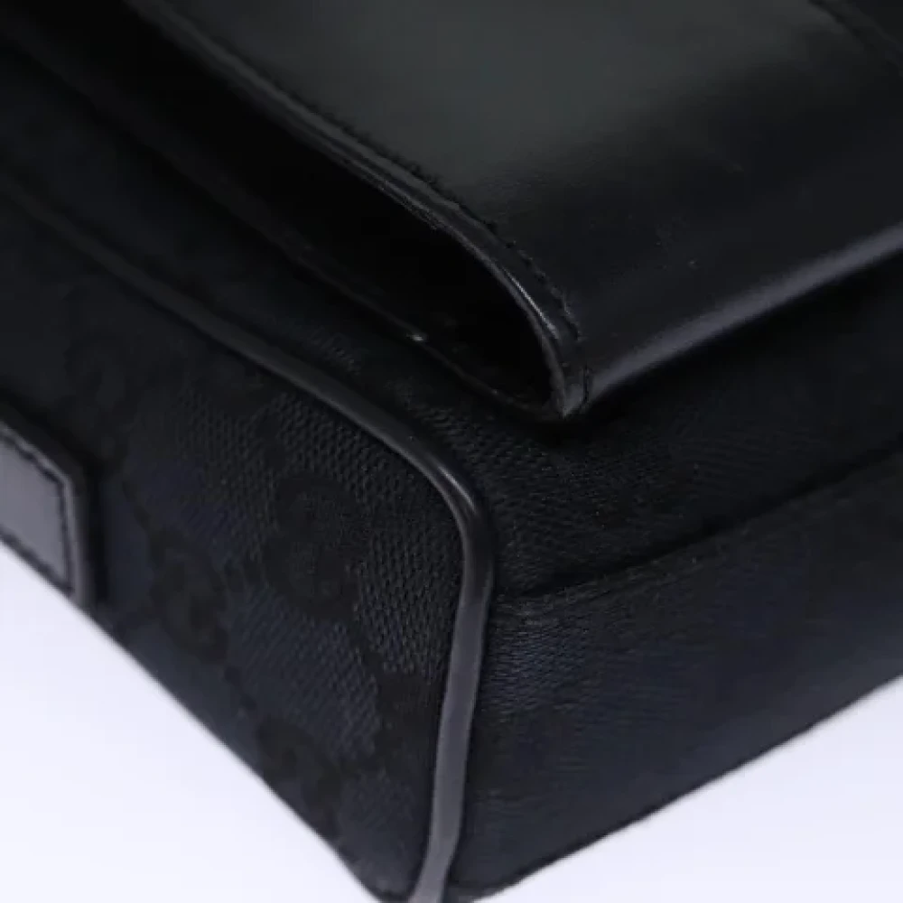 Gucci Vintage Pre-owned Canvas clutches Black Dames