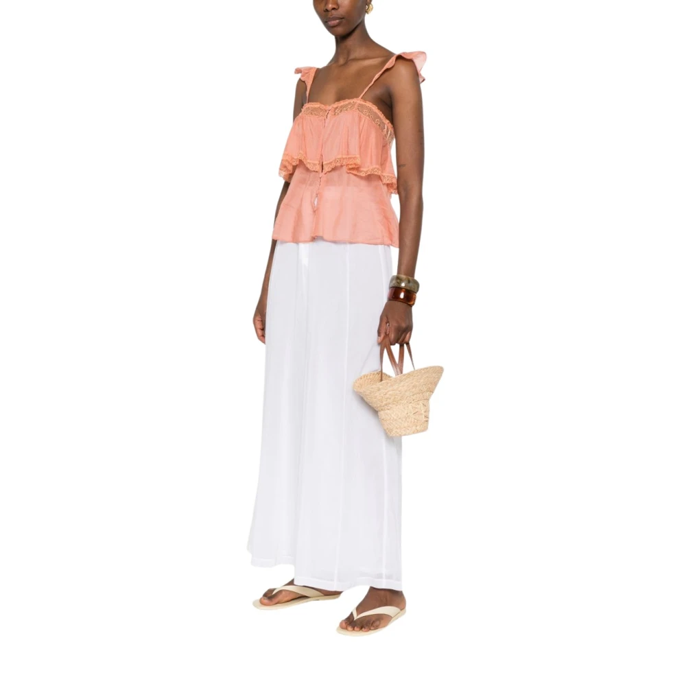 Forte Forte , Wide Trousers, Female, White, M, My Trousers Trousers
