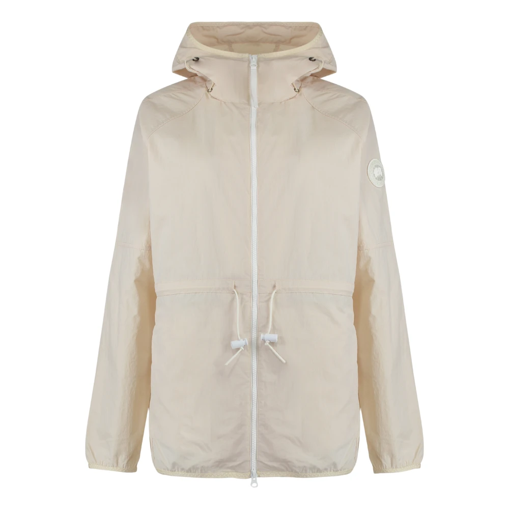 Canada Goose Technische Windbreaker met Logopatch Beige Dames