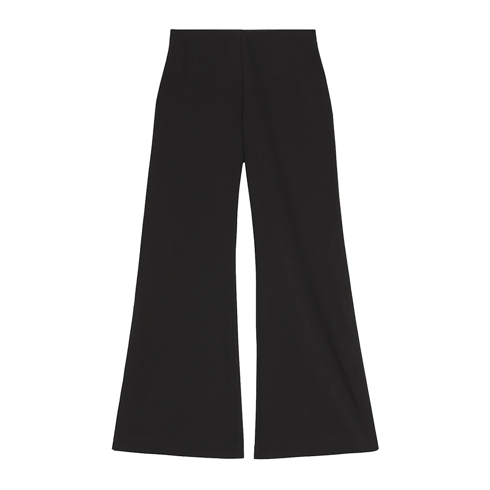 Rodebjer Women's Black Trendy Elastic Waistline Trousers - Wide Trousers - Xs - Trousers