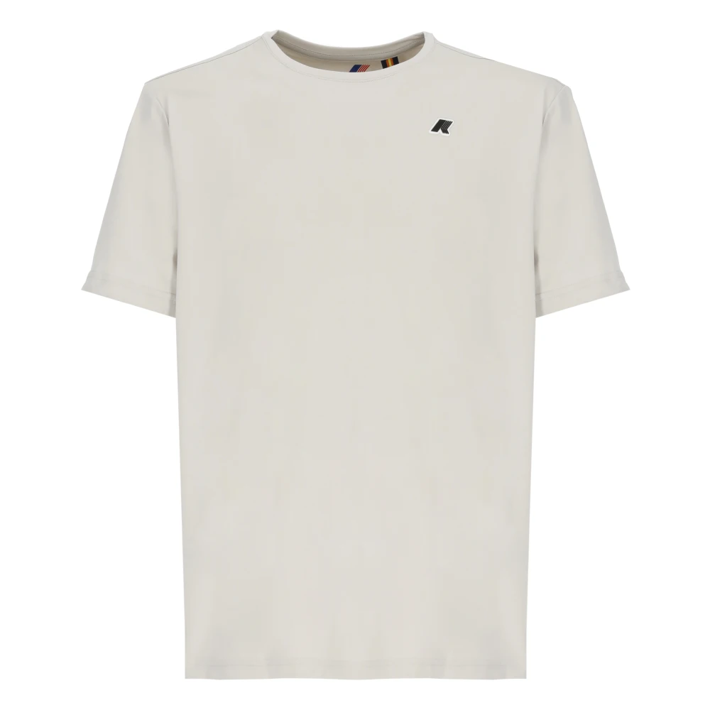 K-Way Uomo Beige Top, S, New,