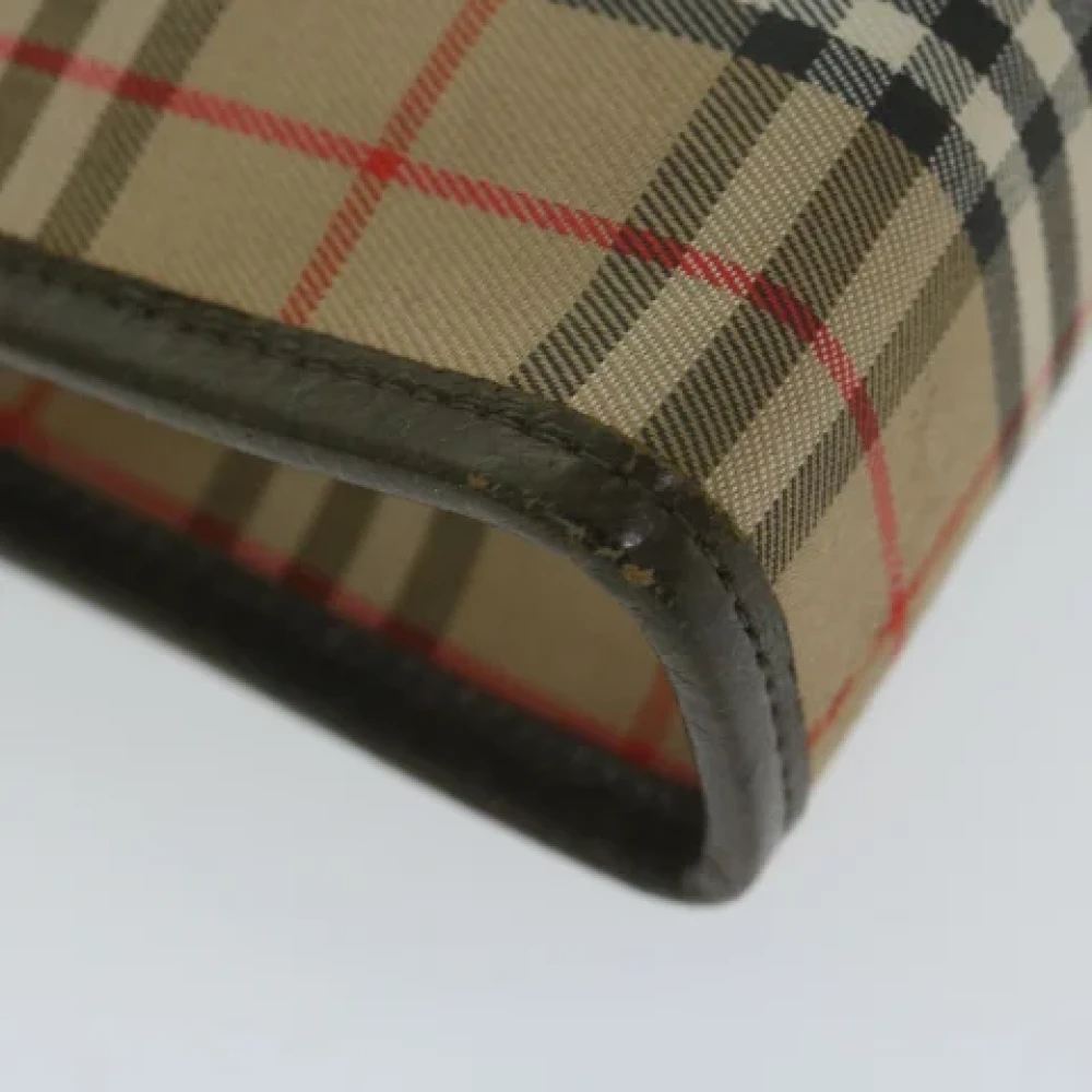 Burberry Vintage Pre-owned Canvas clutches Beige Dames