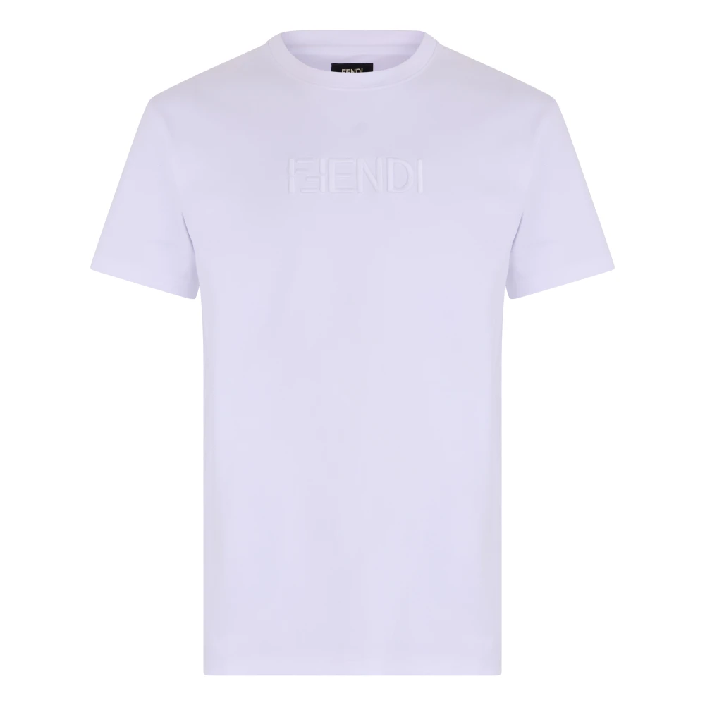 Fendi Men's White T-Shirts, L, T-Shirt