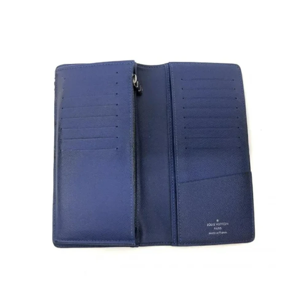 Louis Vuitton Vintage Pre-owned Cotton wallets Blue Dames