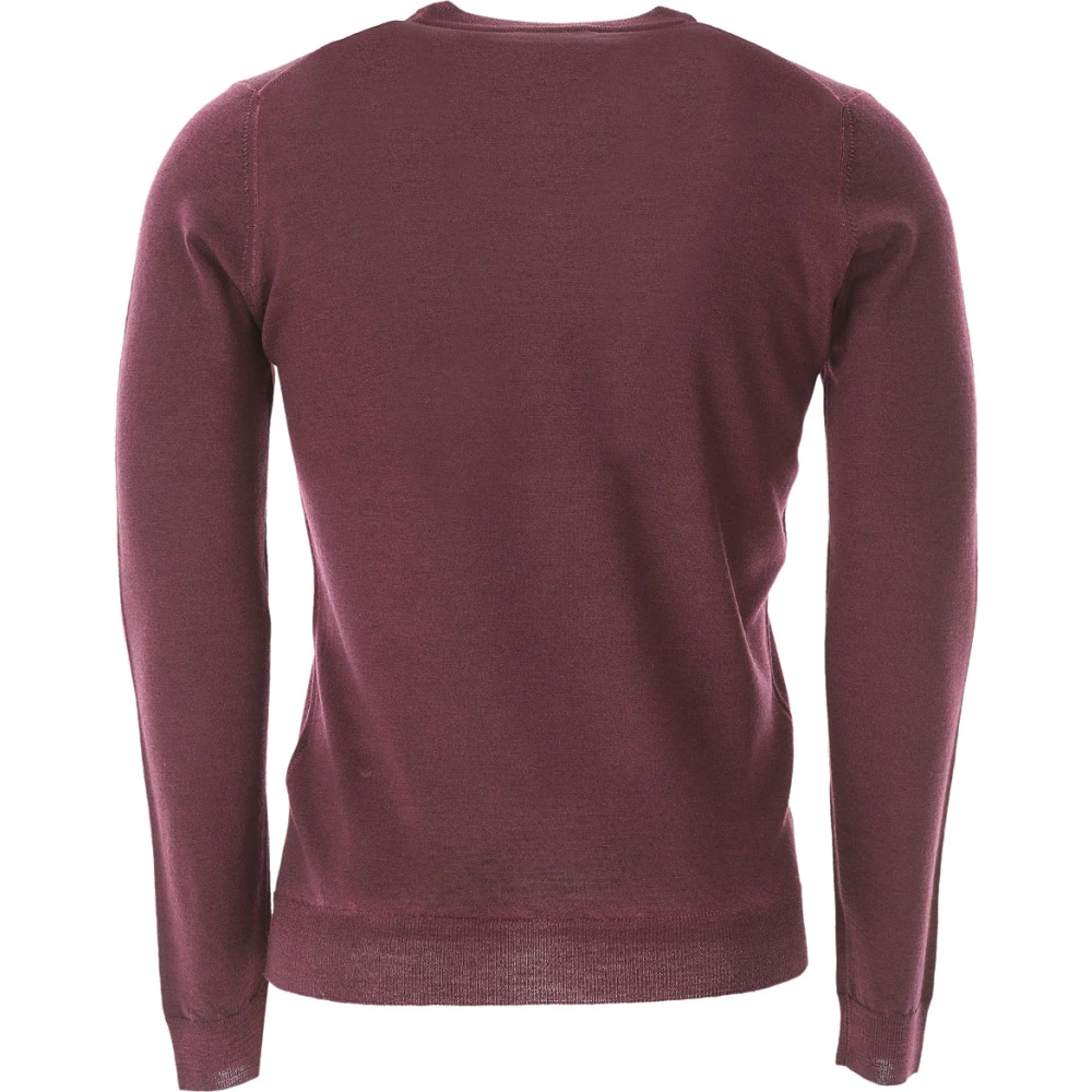 Brooksfield Round-neck Knitwear Red Heren
