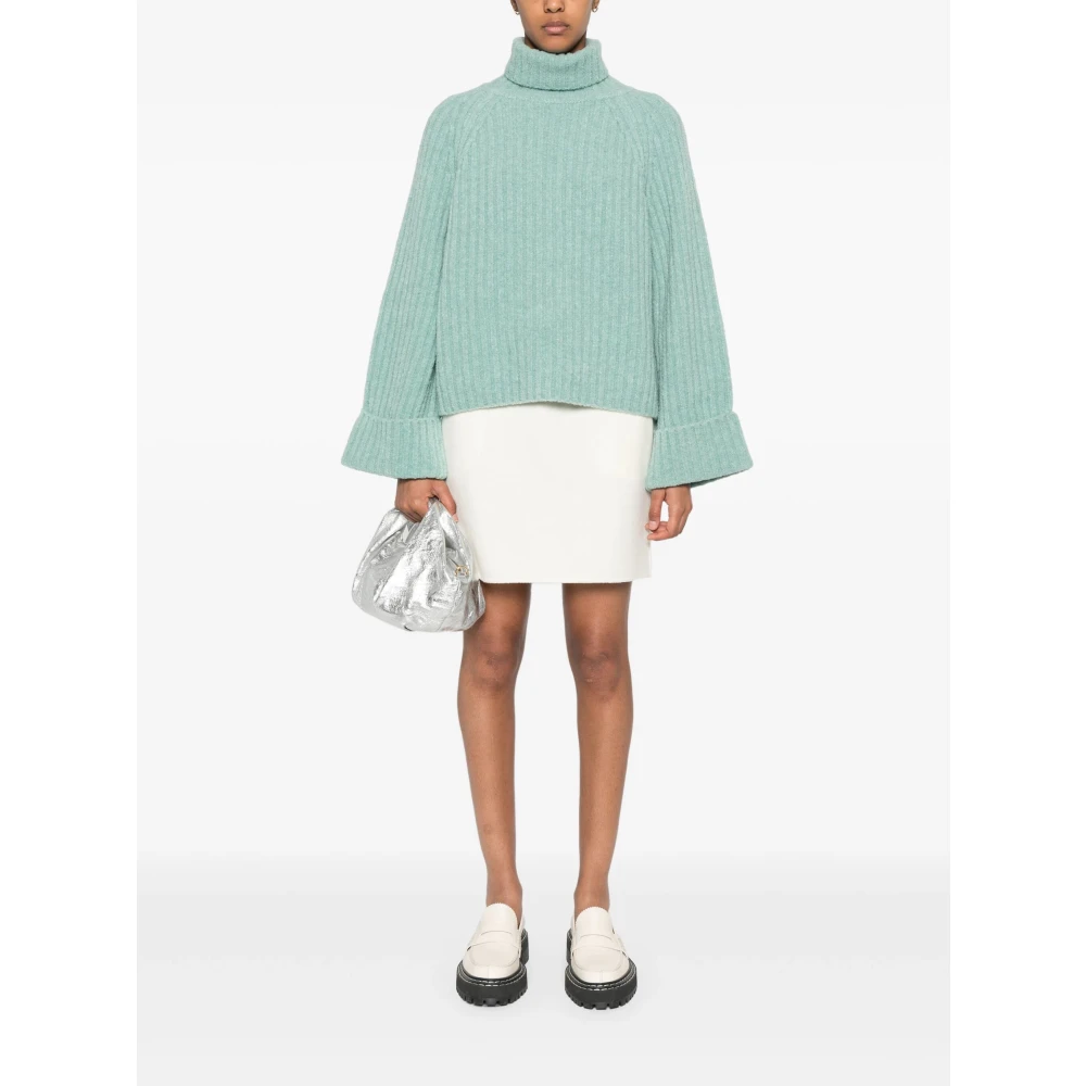 Max Mara Luxe Wol Kasjmier Jersey Beige Dames