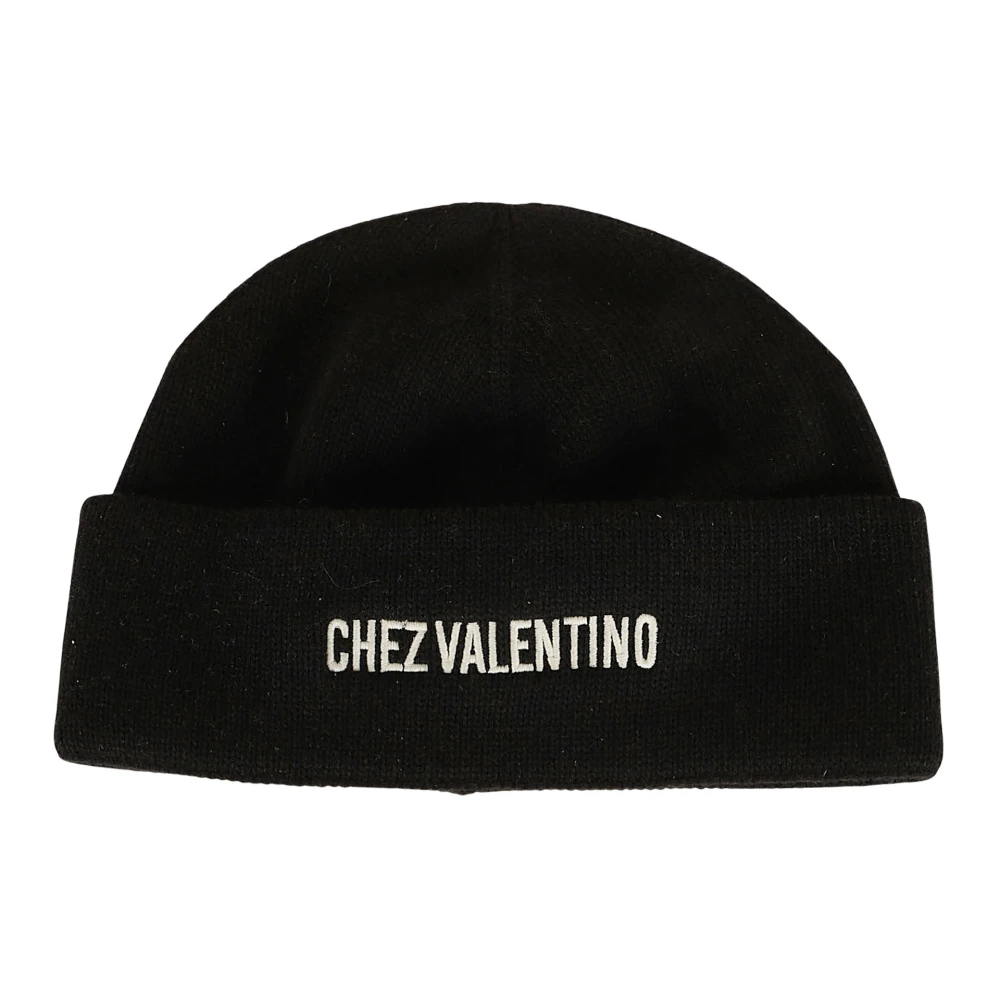 Valentino Garavani Uomo Nero - Berretto A Coste - Accessories - One Size