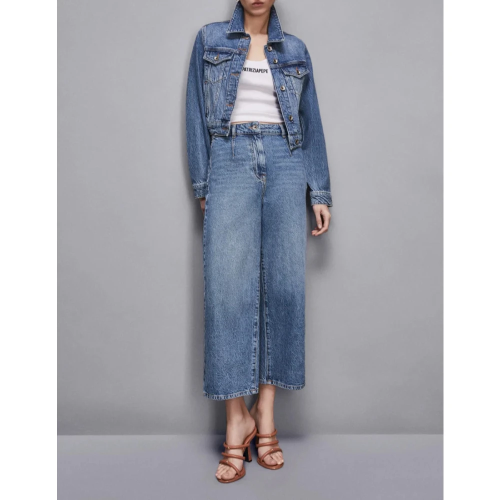 PATRIZIA PEPE Denim Essential Jack Blue Dames
