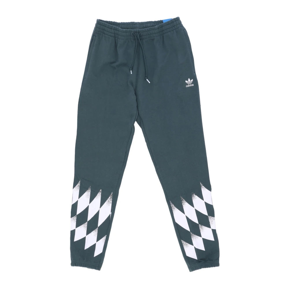 Adidas Men's Green Training Trousers & Tights, M, Graphic Mint Joggers Fleece Tracksuit
