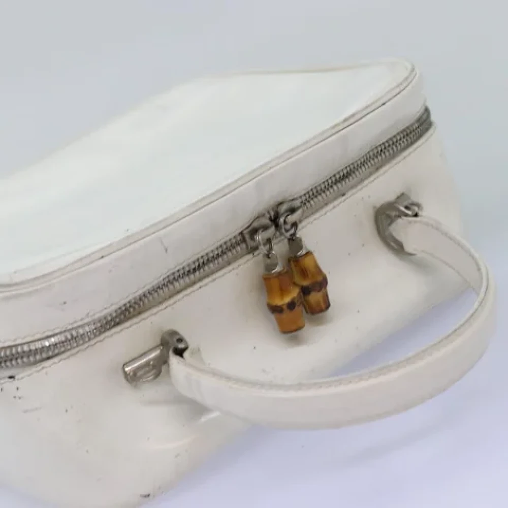 Gucci Vintage Pre-owned Leather handbags White Dames