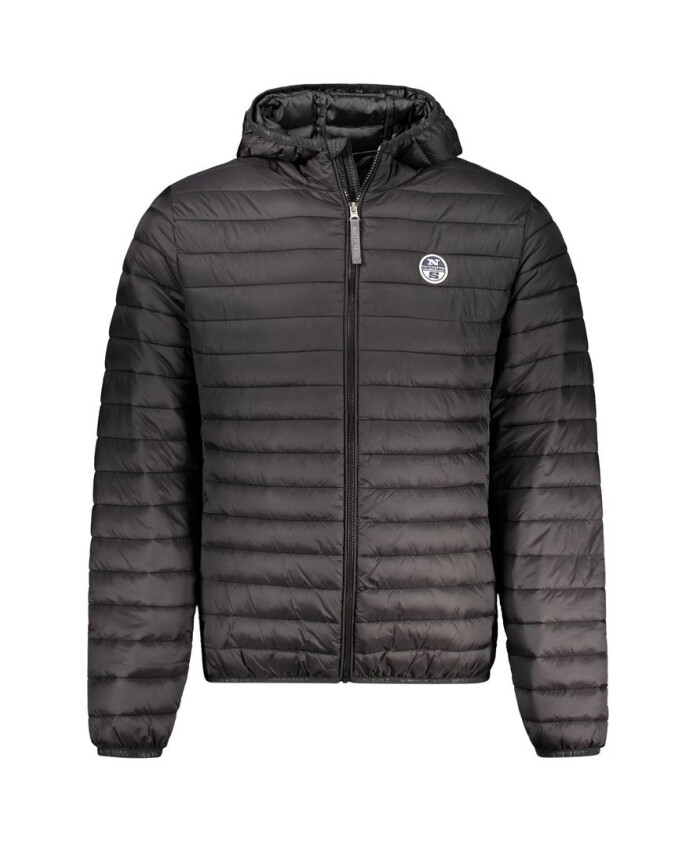 veste-a-capuche-en-polyamide-noir-avec-fermeture-eclair