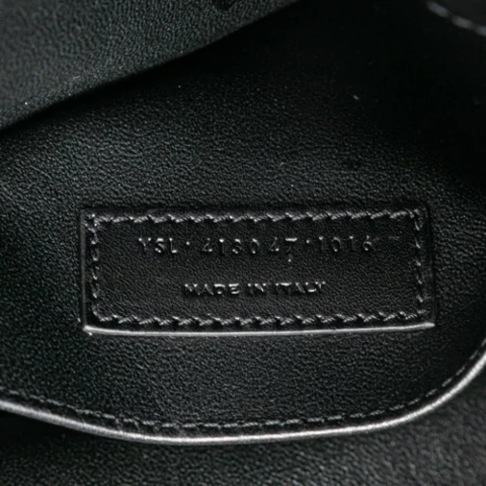 Yves Saint Laurent Vintage Pre-owned Leather handbags Black Dames
