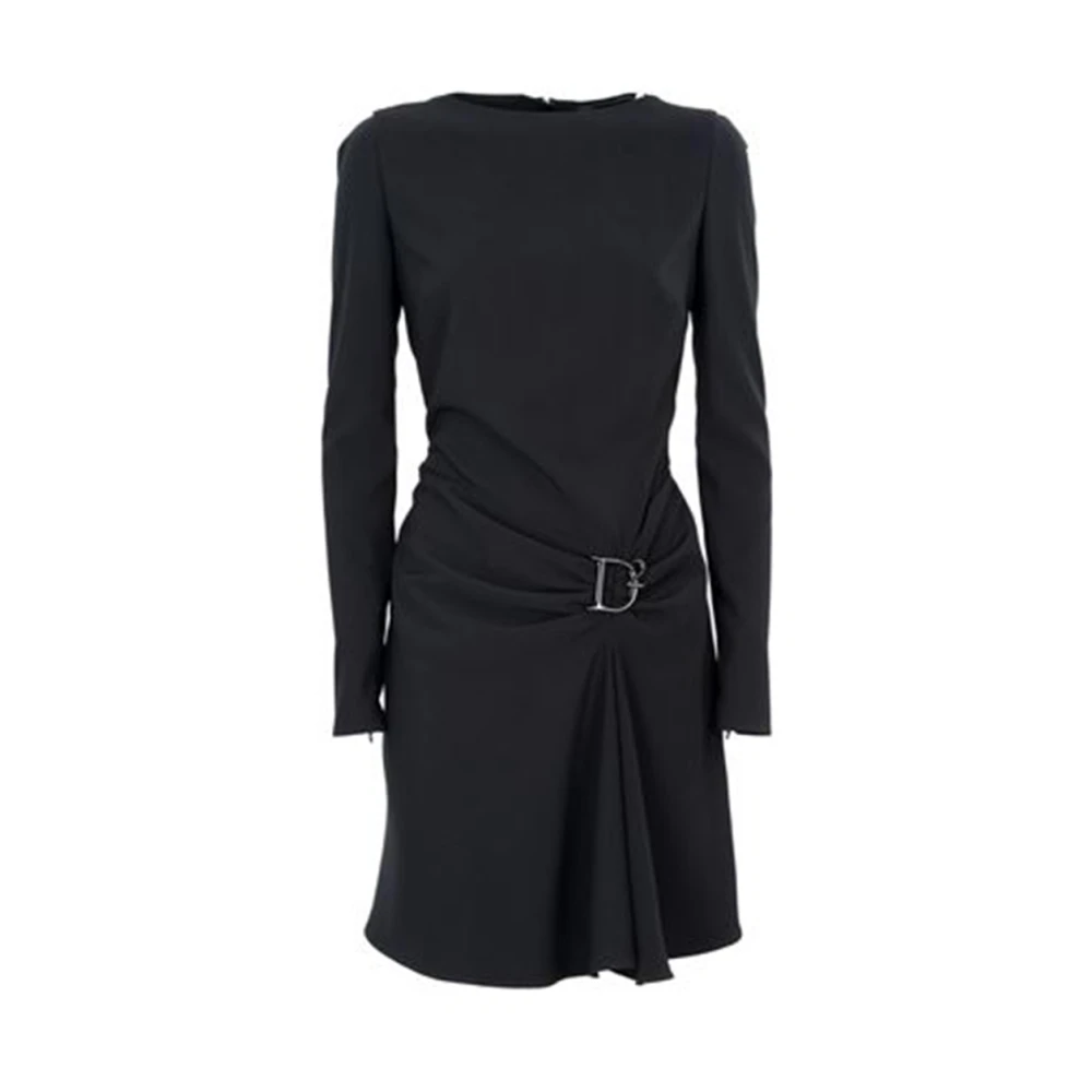 Dsquared2 Black Short Dresses, Female, S, Stylish Short Dress