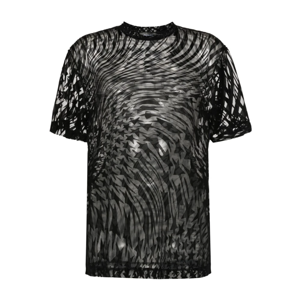 Mugler - Tops > T-Shirts - Black - Mugler - Modalova
