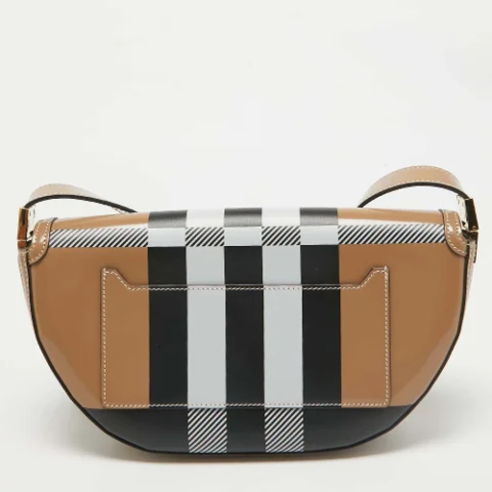 Burberry Vintage Pre-owned Leather shoulder-bags Beige Dames