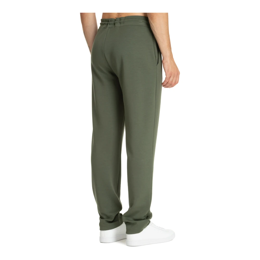 Emporio Armani EA7 Elastische Taille Joggers met Logo Green Heren