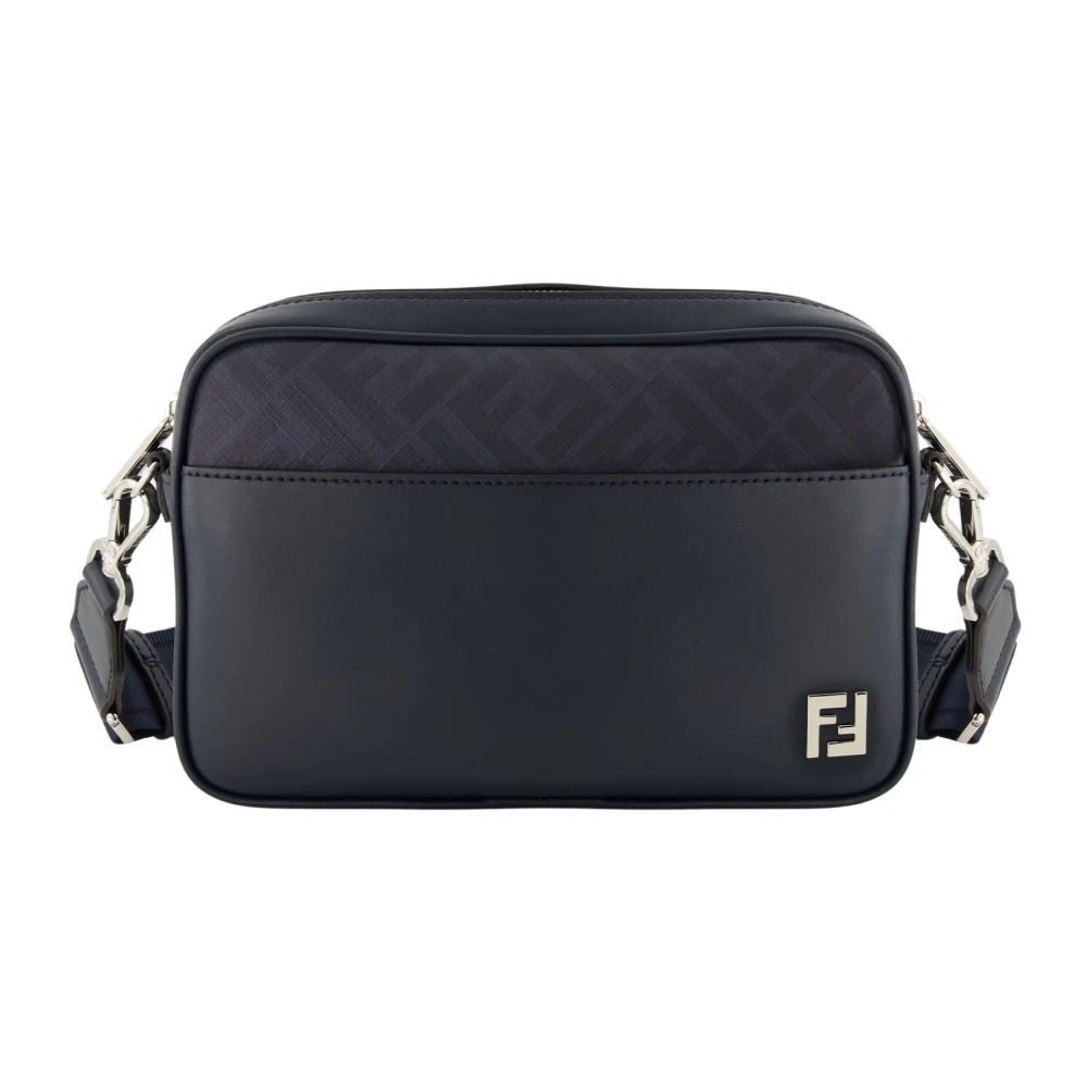 Fendi Men's Blue Squared Ff Camera Case