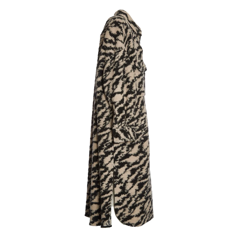 Isabel marant Multicolor Wollen Jas Aw24 Multicolor Dames