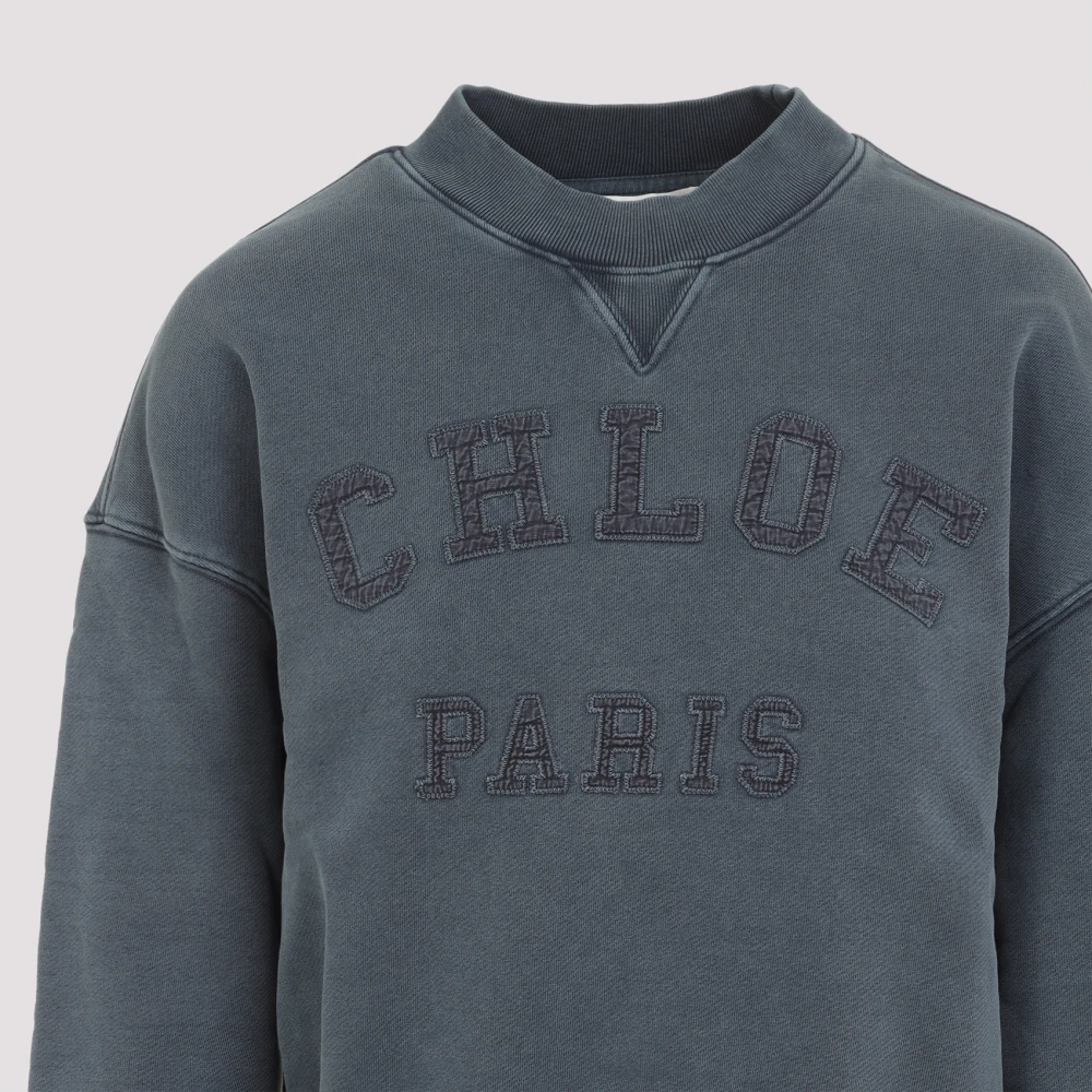 Chloé Blauwe Sweater Elegantie Blue Dames