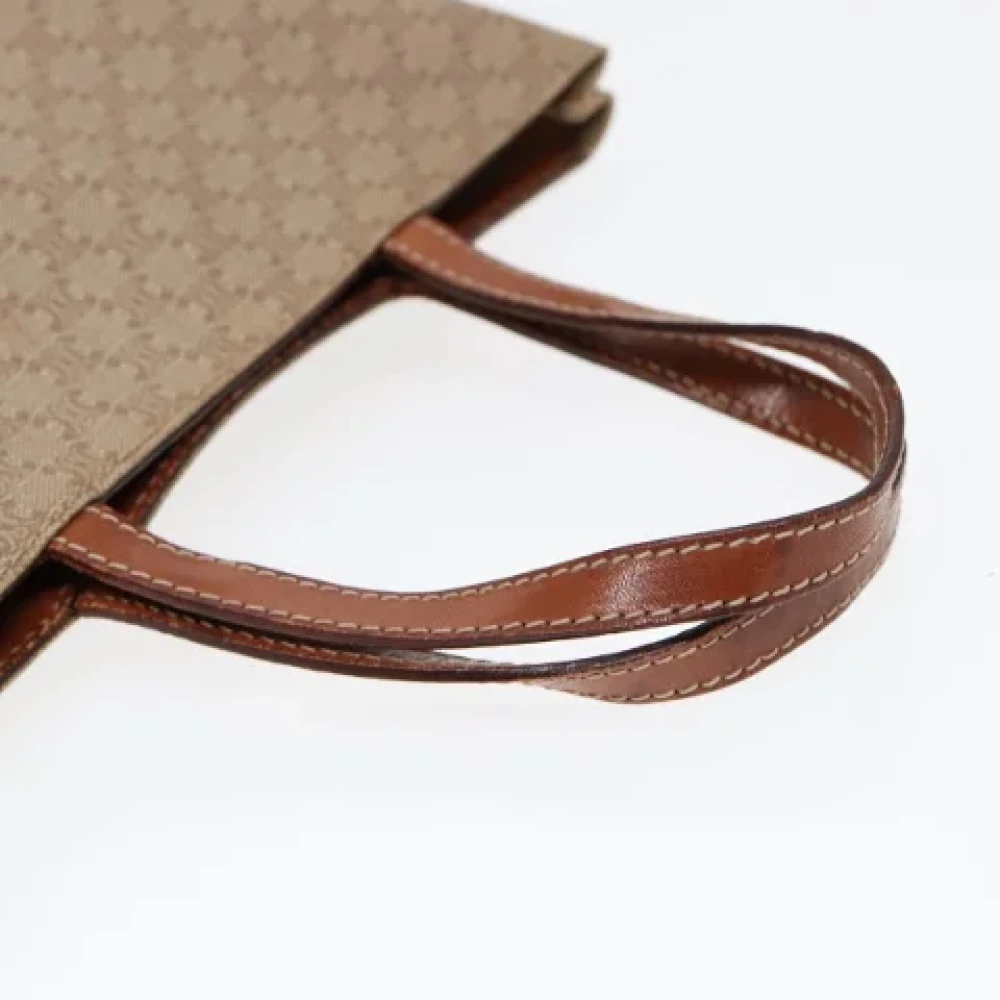 Celine Vintage Pre-owned Canvas handbags Beige Dames