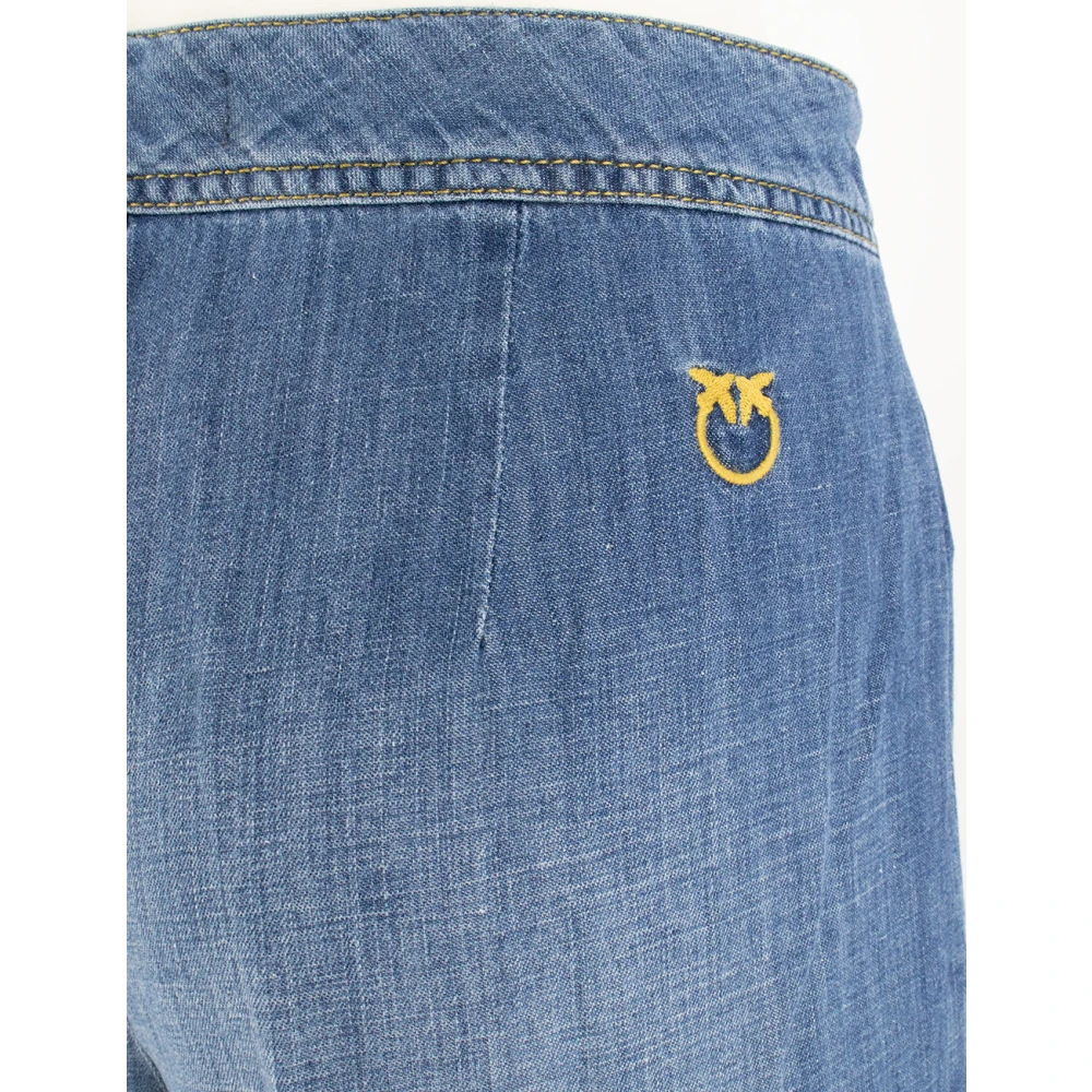 pinko Wide-leg Palazzo Jeans Blue Dames