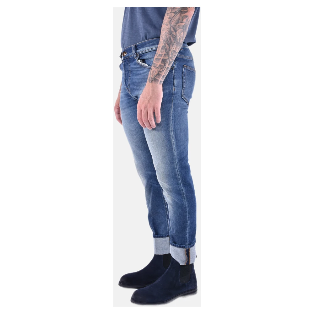 PT Torino Vintage Katoenen Skinny Jeans Blue Heren
