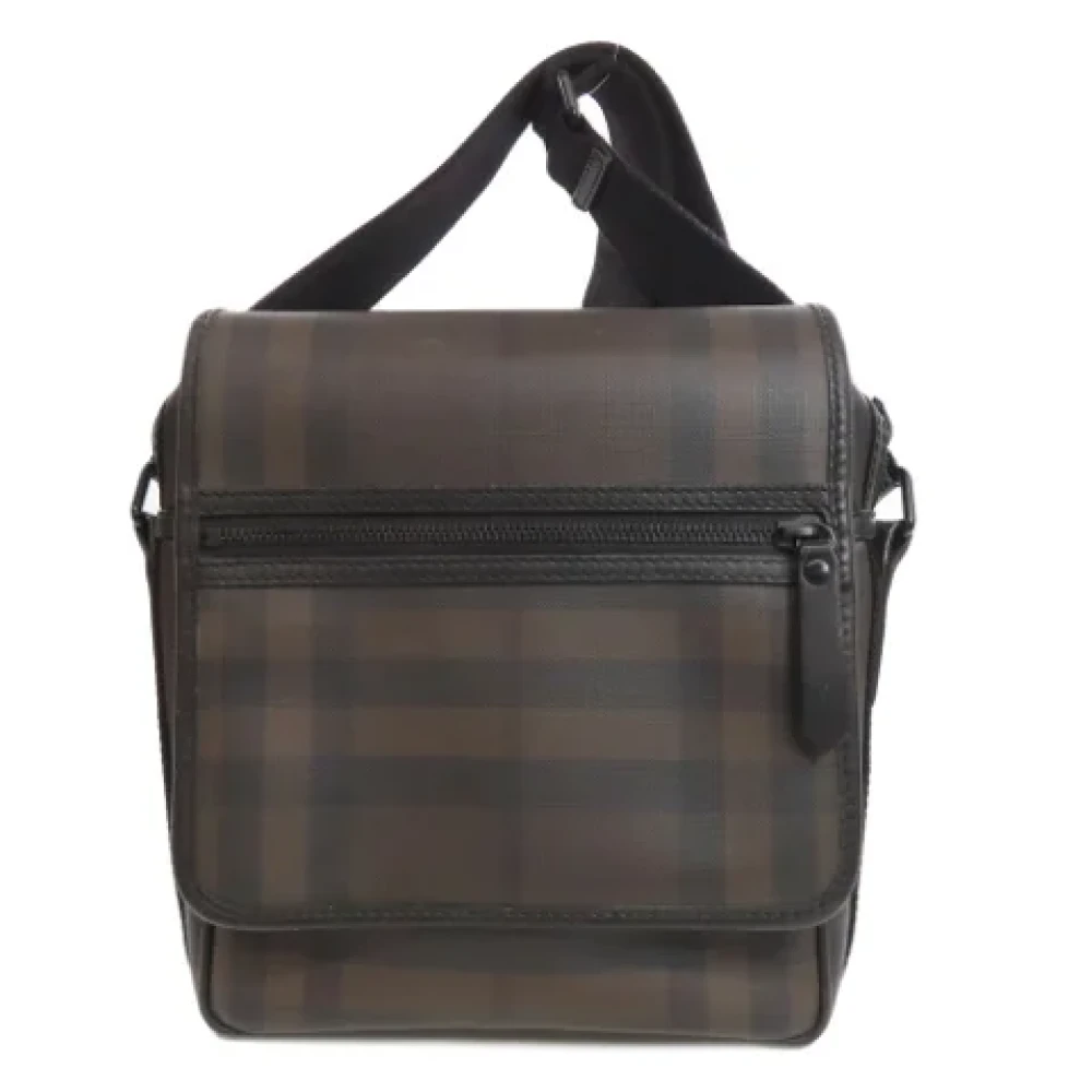 Burberry Vintage Pre-owned Leather shoulder-bags Brown Dames
