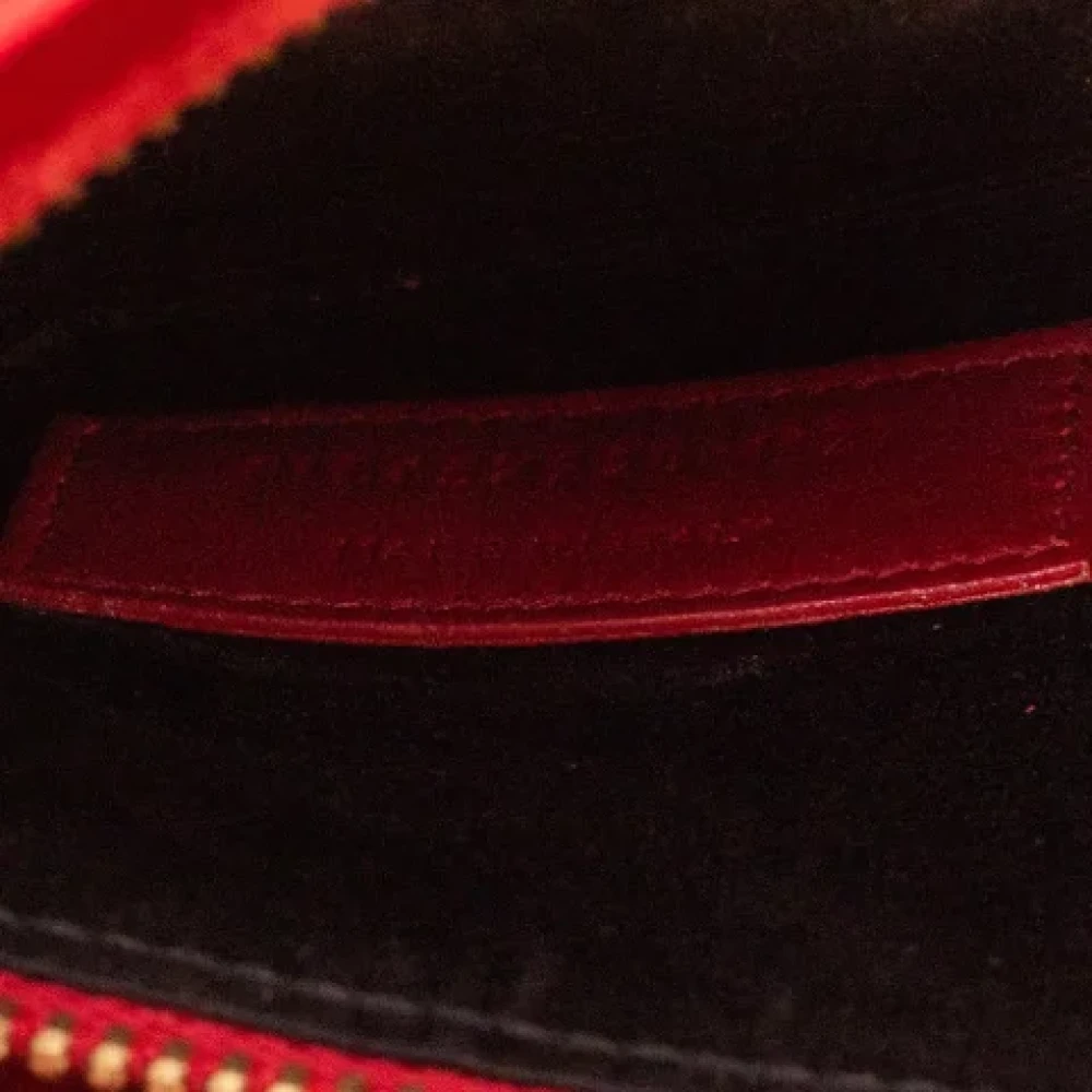Yves Saint Laurent Vintage Pre-owned Leather handbags Red Dames