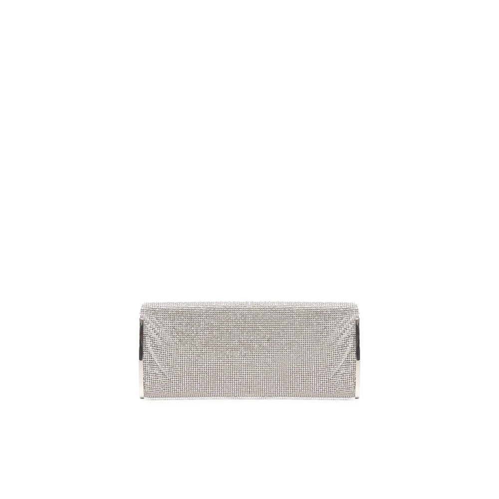 Benedetta Bruzziches Aluminium Mesh Schoudertas met Ketting Gray Dames