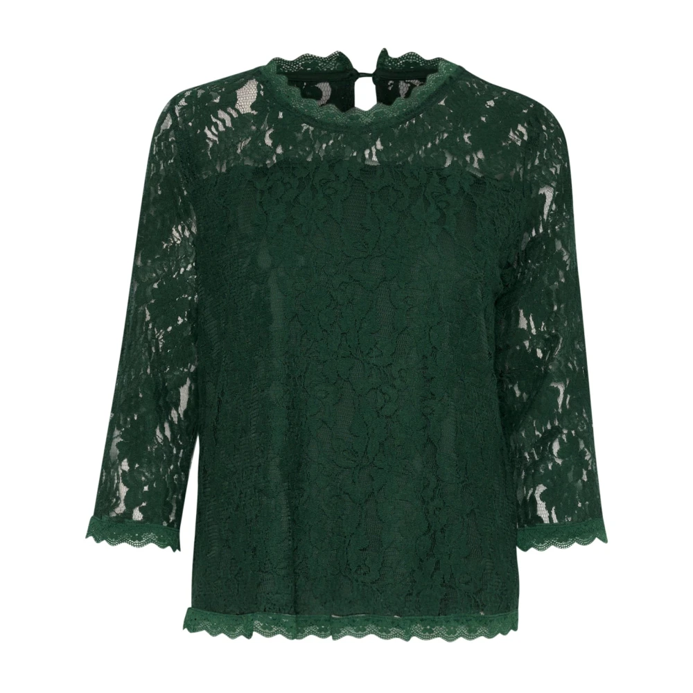 Cream Green Crkit 3/4 Sleeve Blouse - Female - Blouses - Xl - Blouses & Shirts