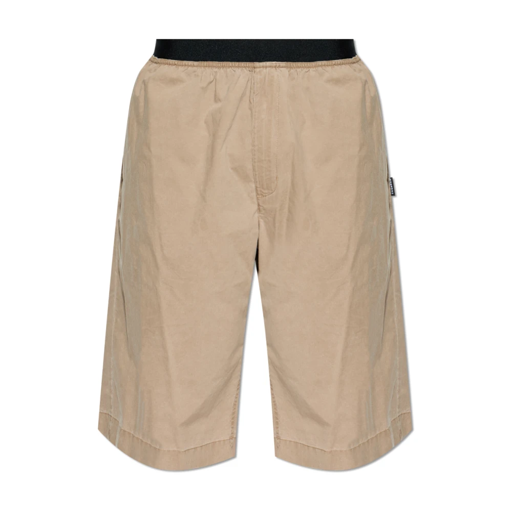 Mm6 Maison Margiela Men's Brown Cotton Shorts