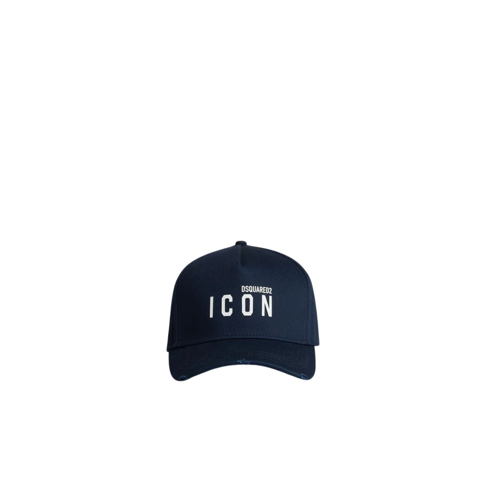 Dsquared2 Men's Blue Hats & Caps, One Size, Cappello